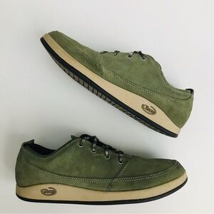 Chaco Velleda Comfort Sneaker Olvine Green Suede